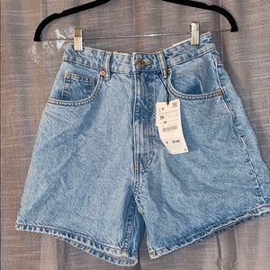 Zara mom fit shorts